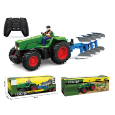 Madej Távirányítós traktor ekével és fényeffektekkel - Zöld (012055) távirányítós modell