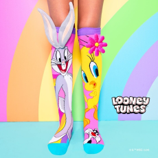  Madmia színű hosszú zokni lányoknak Tweety&Bugs Bunny 3-5 éves korig
