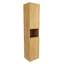 Magas fürdőszobai szekrény SAT Feel 36x165x32 cm tölgy mézes matrac SATFEELV36DMK fürdőszoba bútor