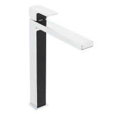  Magas mosdó csaptelep SIKO Elements leeresztőszelep nélkül fekete / króm SIKOBSEL285DC csaptelep