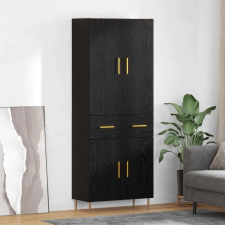  Magasfiú fiókkal Fekete tölgy 69,5 x 34 x 180 cm Faanyag bútor