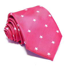  Magenta nyakkendő - fehér csillagos