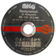 Magg Fémvágó korong, 125×0,8×22,2 mm (RK12508) barkácsgép tartozék