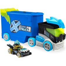 Magic Box T-Racers Turbó teherautó szuperjárgánnyal - Kék autópálya és játékautó