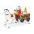 Magic Home karácsonyi Mikulás dekoráció lóval, LED, 3xAA (8091496)