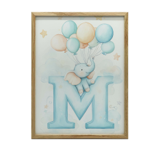 MAGIC M FALI PLAKÁT Léggömbökkel KERET NÉLKÜL 40x50 CM grafika, keretezett kép