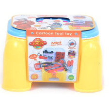 Magic Toys 27db-os szerszám készlet hordozható ülőkében kreatív és készségfejlesztő