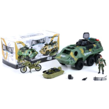 Magic Toys AMV katonai páncélozott szállítójármű játékszett két színváltozatban autópálya és játékautó
