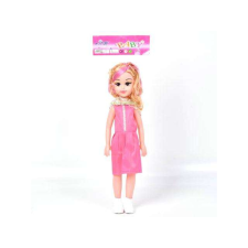 Magic Toys Baba többféle színű ruhában 46cm-es méretben baba