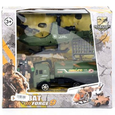Magic Toys Combat Force 9 Katonai játék szett teherautóval autópálya és játékautó