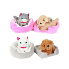 Magic Toys Cuki plüss kutya vagy cica fekhellyel 1db plüssfigura