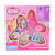 Magic Toys Élénk színű sminkkészlet magassarkú tárolóban