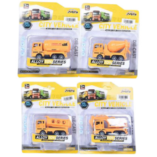 Magic Toys Fém építőipari járművek többféle változatban 1/64 1db kreatív és készségfejlesztő