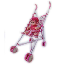 Magic Toys Fémvázas babakocsi babával babakocsi kiegészítő