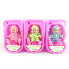 Magic Toys Fürdethető baba kádban, kiegészítőkkel többféle változatban baba