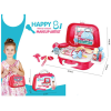Magic Toys Hordozható piros fodrász készlet bőröndben 17db-os szett