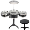 Magic Toys Jazz Drum 4 részes állványos játék dobfelszerelés dobszékkel