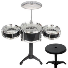 Magic Toys Jazz Drum 4 részes állványos játék dobfelszerelés dobszékkel játékhangszer