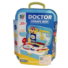 Magic Toys Kék doktoros játékszett bőröndben kiegészítőkkel orvosos játék