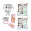 Magic Toys Little Stars plüss nyuszi csörgővel és telefonnal többféle változatban 1db