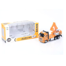 Magic Toys Markolós teherautó sárga színben fénnyel és hanggal 1/38 autópálya és játékautó