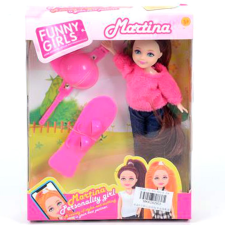 Magic Toys Martina baba gördeszkával baba