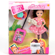 Magic Toys Martina baba gurulós bőrönddel baba