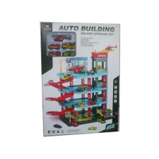 Magic Toys Négyszintes parkolóház játékszett 4db autóval autópálya és játékautó