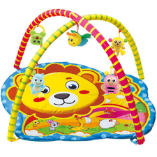 Magic Toys Oroszlános baby játszószőnyeg plüss állatokkal 72x65x47cm játszószőnyeg