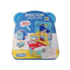 Magic Toys Orvosi játékszett kék macis tárolóban kiegészítőkkel