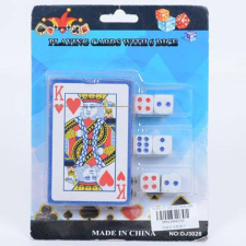 Magic Toys Pókerkártya 6 db dobókockával kártyajáték