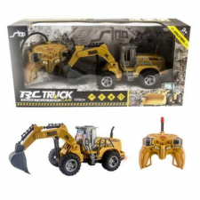 Magic Toys RC Távirányítós markoló munkagép fénnyel 27mHz-es 1/30 autópálya és játékautó