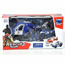 Magic Toys Rendőr játékszett motorral és helikopterrel autópálya és játékautó