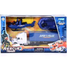 Magic Toys Rescue Team rendőrségi játék szett gumicsónakkal akciófigura
