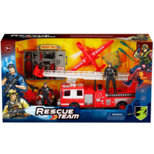 Magic Toys Rescue Team tűzoltósági játékszett figurákkal autópálya és játékautó