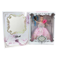 Magic Toys Rózsaszín menyasszonyi ruhás baba kiegészítőkkel 30cm baba