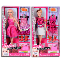 Magic Toys Sofia Fashion Show Divatikon baba extra ruhával és kiegészítőkkel 2 változatban baba