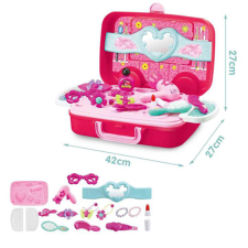 Magic Toys Szépítkező gurulós kézitáska 17db-os szett kézitáska és bőrönd