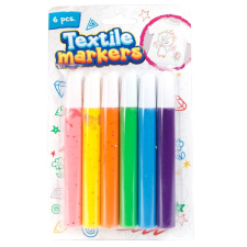 Magic Toys Színes Textil filctoll 6db-os szett filctoll, marker