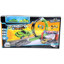 Magic Toys Track Racing versenypálya hurokkal és két autóval autópálya és játékautó