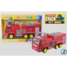 Magic Toys Tűzoltó teherautó modell 38 cm-es autópálya és játékautó