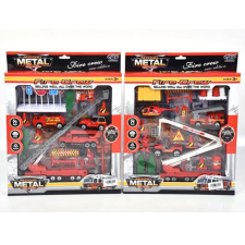 Magic Toys Tűzoltósági játékszett járművekkel és kiegészítőkkel kétféle változatban autópálya és játékautó