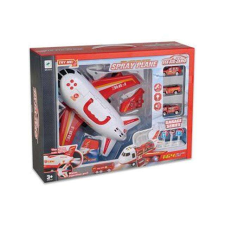 Magic Toys Tűzoltósági szállító repülő kisautókkal, fénnyel és hanggal helikopter és repülő