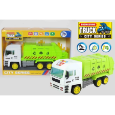 Magic Toys Újrahasznosított hulladék szállító teherautó modell fénnyel 37cm-es autópálya és játékautó