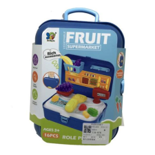 Magic Toys Zöldséges játékszett kék bőröndben kiegészítőkkel konyhakészlet