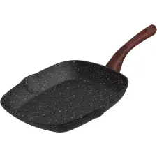MagicHome Black Marble Line, kerámia bevonatú grill serpenyő, 28 cm edény