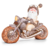  MagicHome karácsonyi dekoráció, Motoros Mikulás, kerámia, 47 x 18,5 x 34 cm