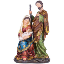 MagicHome karácsonyi dekoráció, Szent család, poligyanta, 25 cm karácsonyi dekoráció