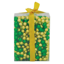  MagicHome karácsonyi dísz, virágfüzér - kis golyók, arany/zöld. 9 m karácsonyfadísz