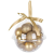 MagicHome karácsonyi gömbök, 12 db, 3 cm, arany, karácsonyfára